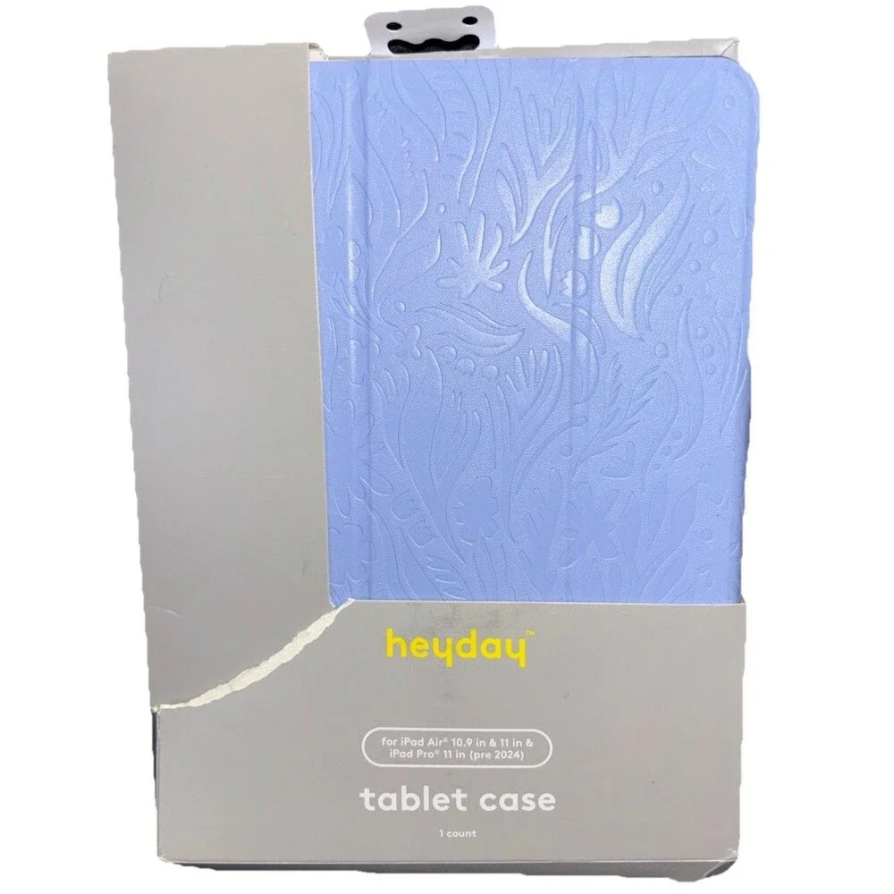 heyday Folding Folio Case for iPad Air/Pro 11 Periwinkle Blue Stand Holder